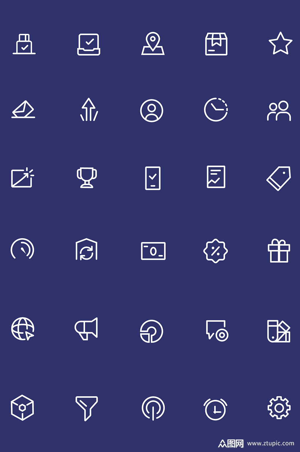 扁平化简约金融icon图标素材