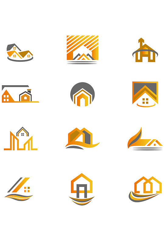 房屋房地产logo图标