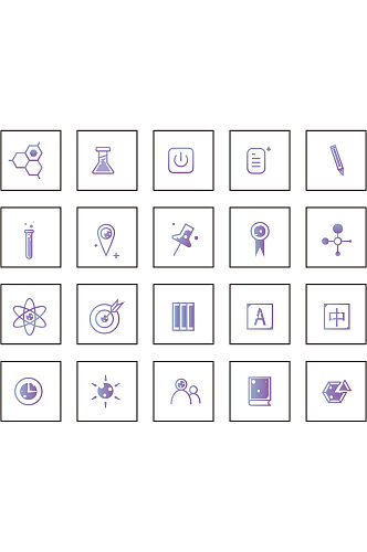 黑色教育科学图标icon矢量