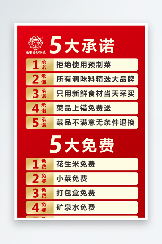 辰婆婆砂锅菜展板-众图网