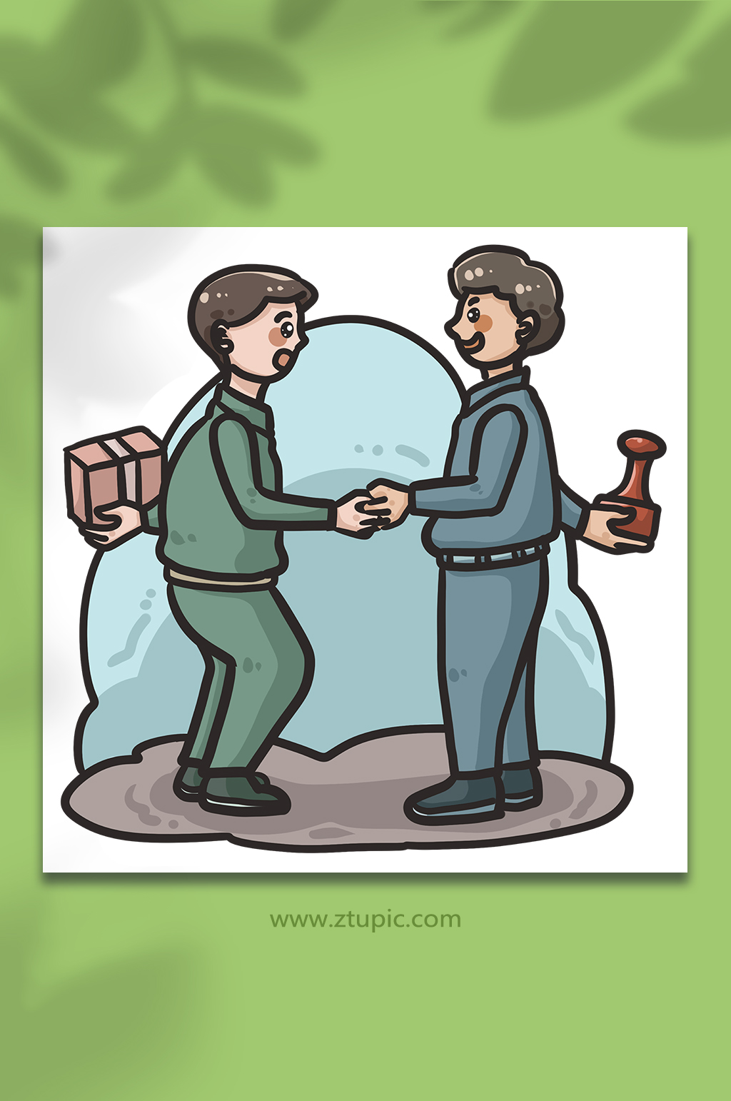 反贪拒绝贿赂卡通反腐倡廉插画素材