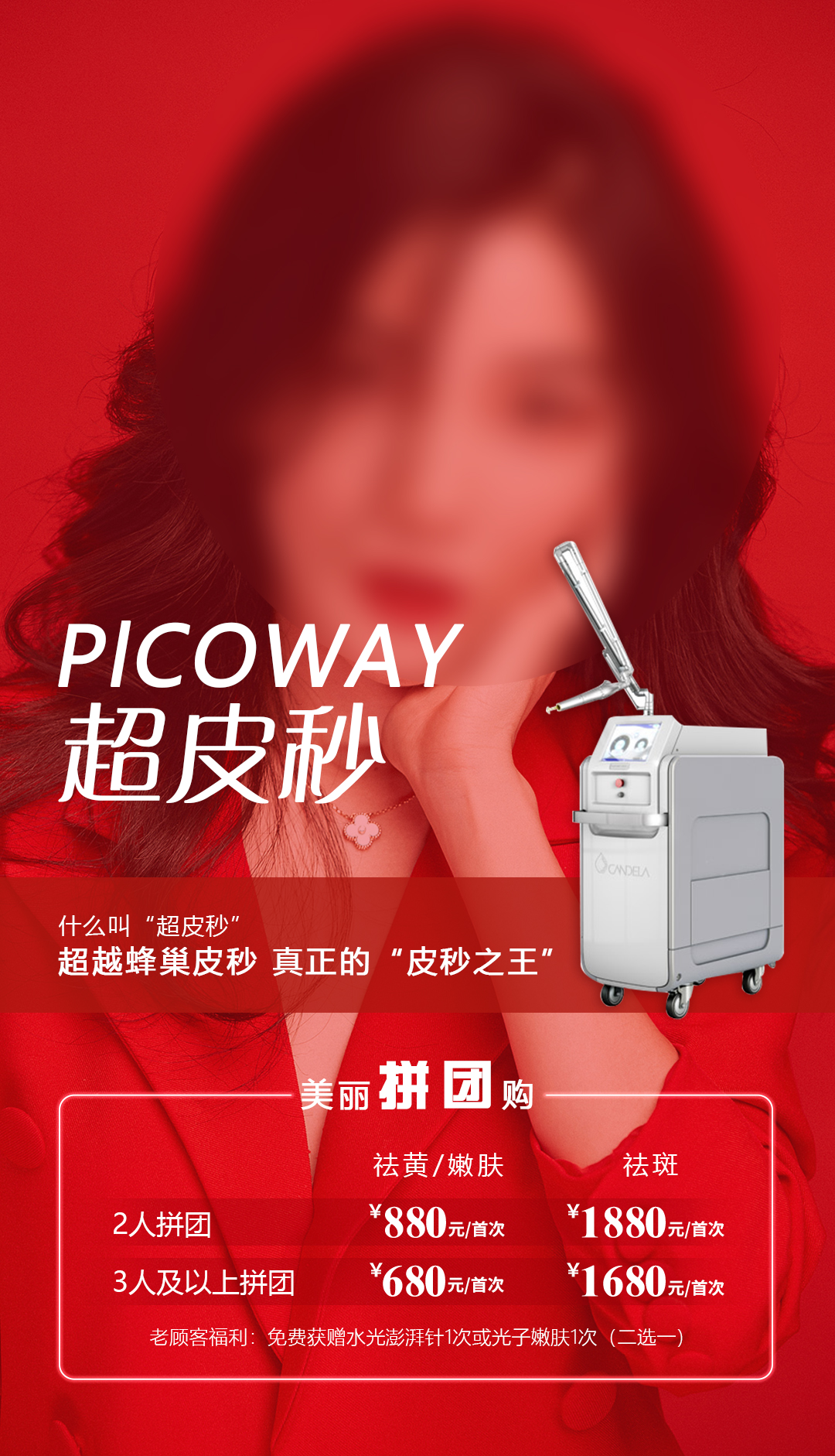超皮秒专业医美海报素材