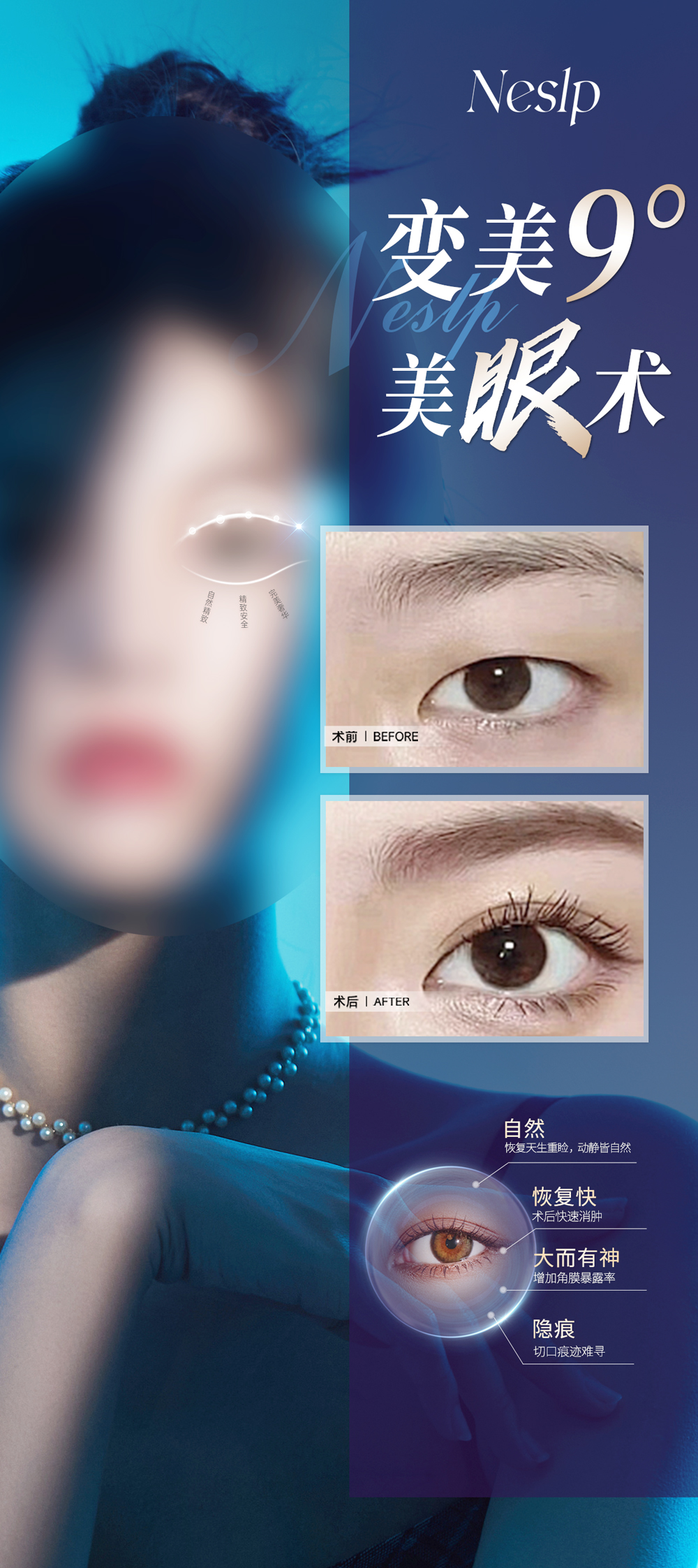 医美美眼术海报长图素材