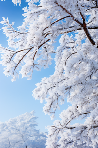 雪松风景景色数字艺术图片