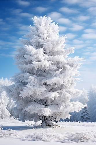 雪松风景景色数字艺术图片