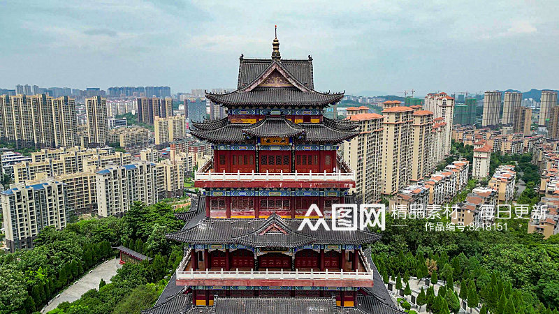 江西九江南山公园4A景区德化楼素材