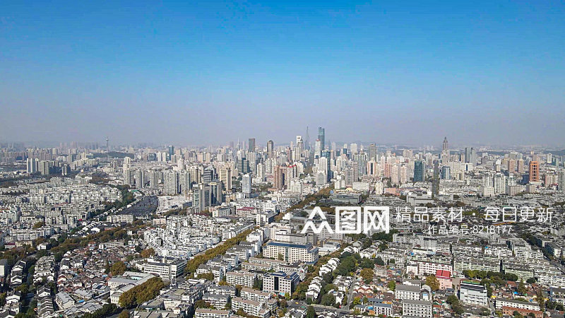 江苏南京城市建设航拍素材