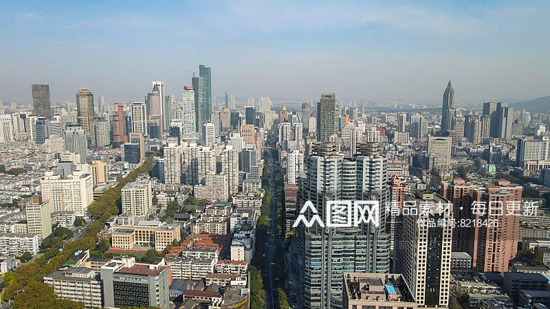 江苏南京城市建设航拍素材