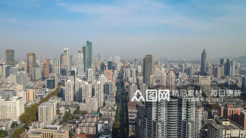 航拍江苏南京城市建设素材