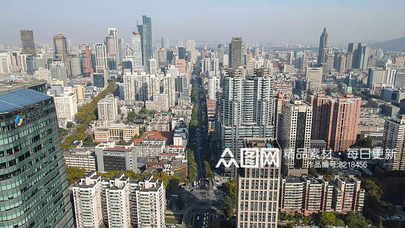 航拍江苏南京城市建设素材
