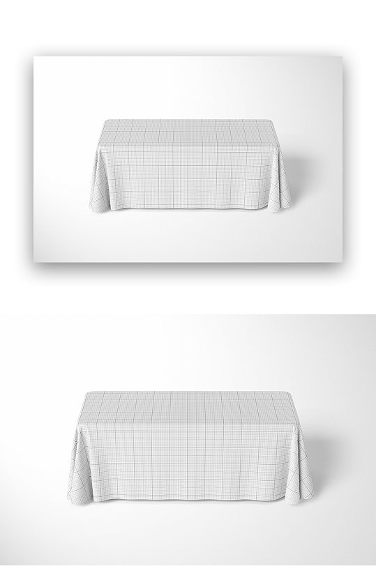 桌子桌布样机展示设计