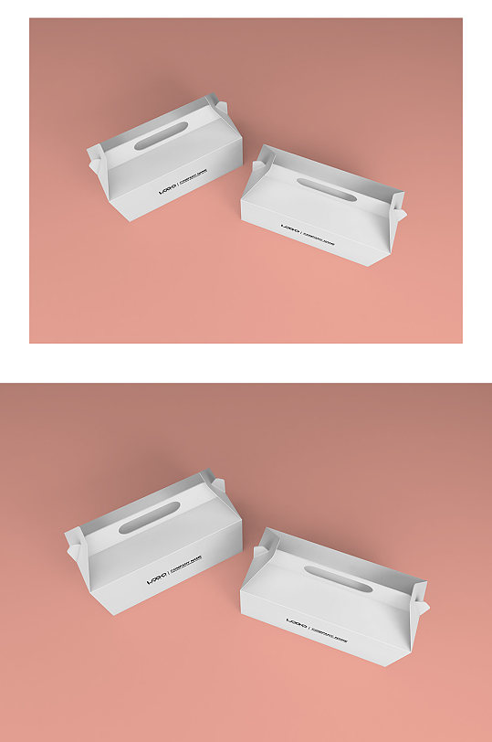 手提餐盒样机设计-众图网