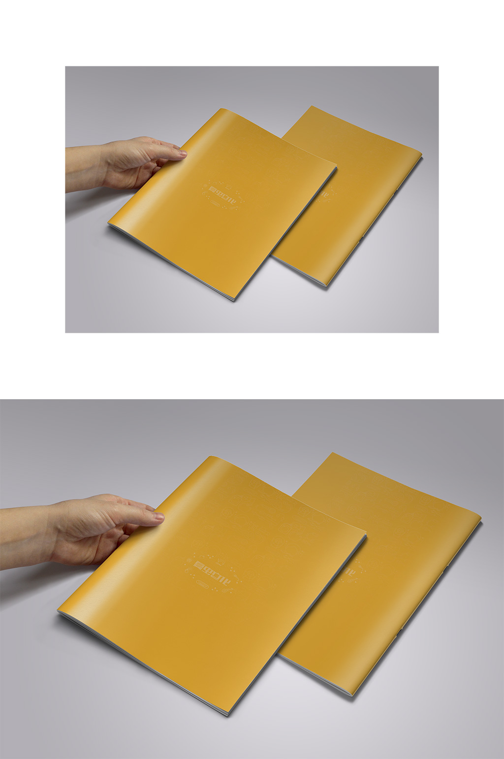精品手持画册样机设计素材