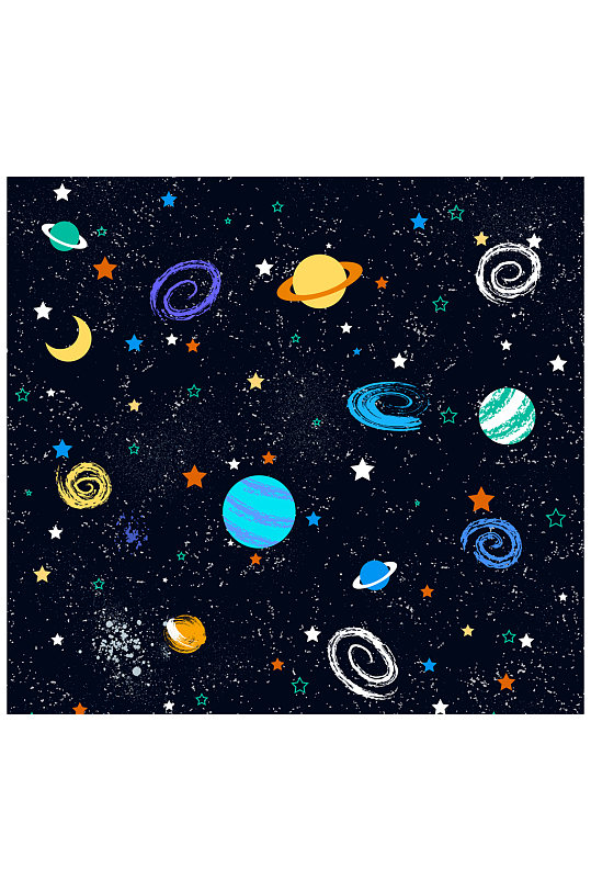 卡通太空宇宙星球素材