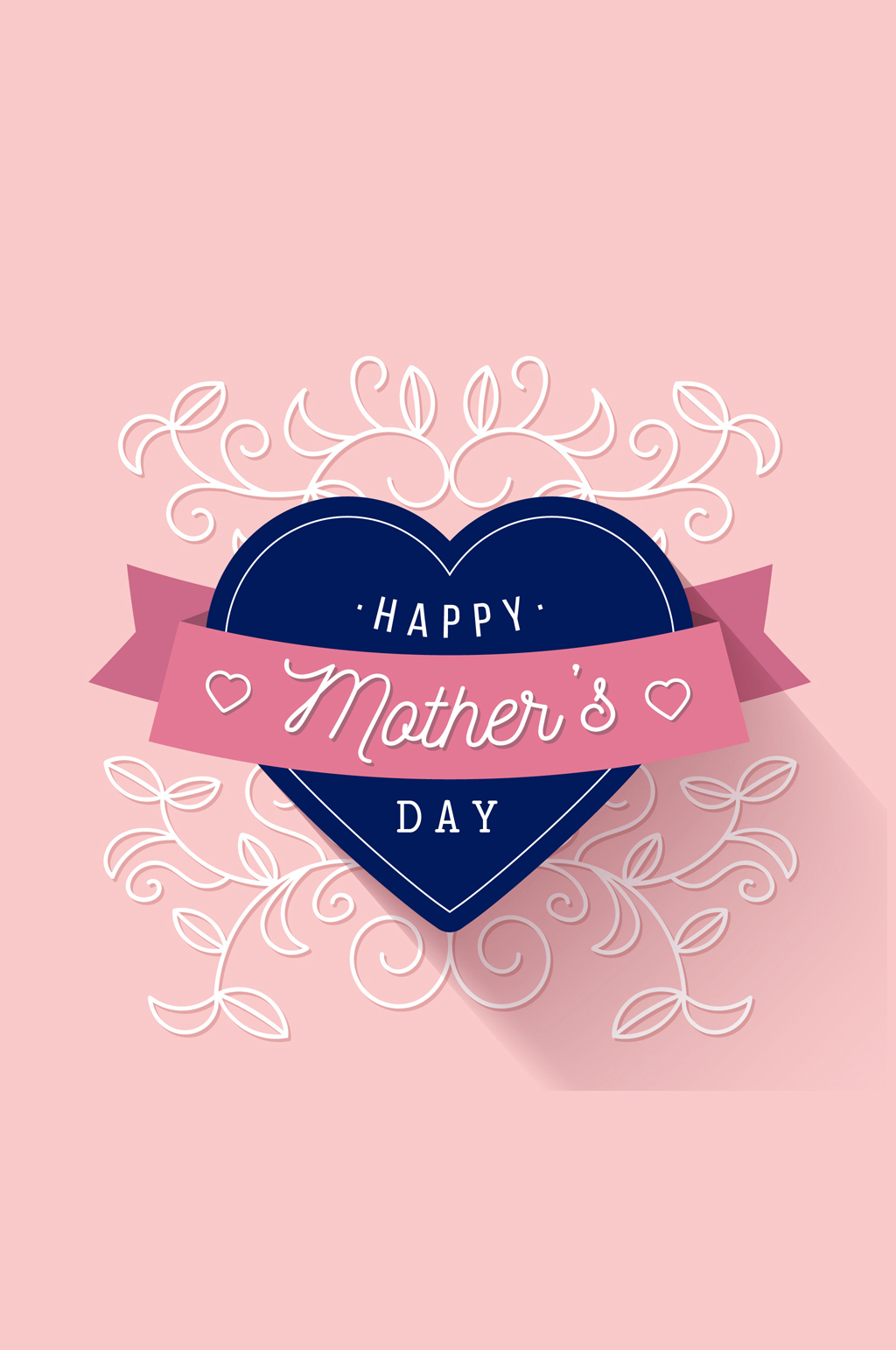 精致母亲节爱心贺卡矢量素材模板下载-编号560618-众图网