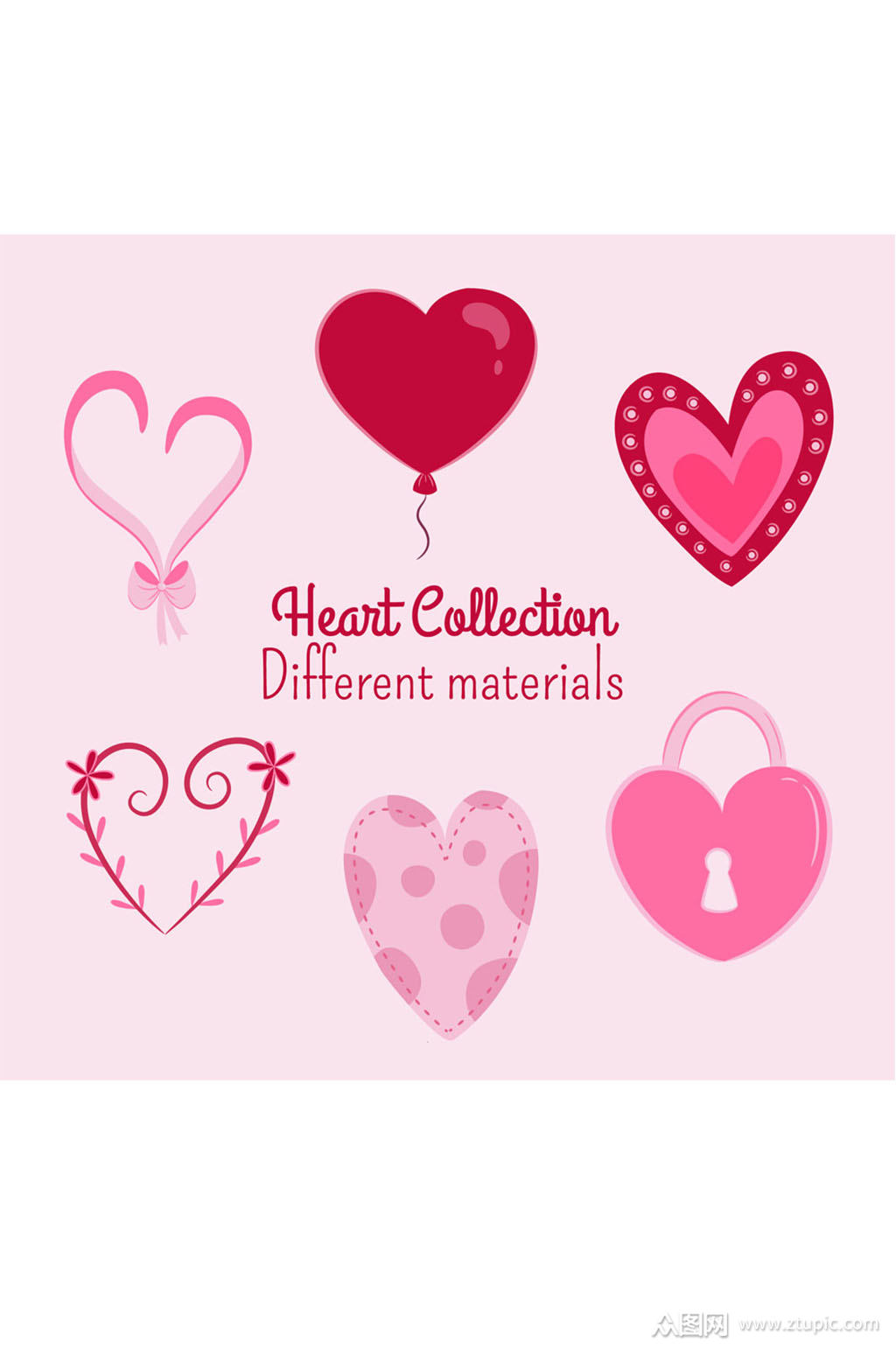 6款创意爱心设计矢量素材