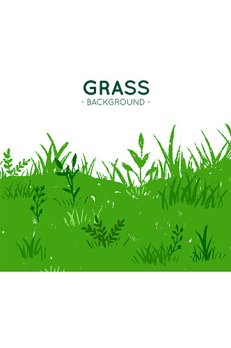 绿色草地设计矢量素材