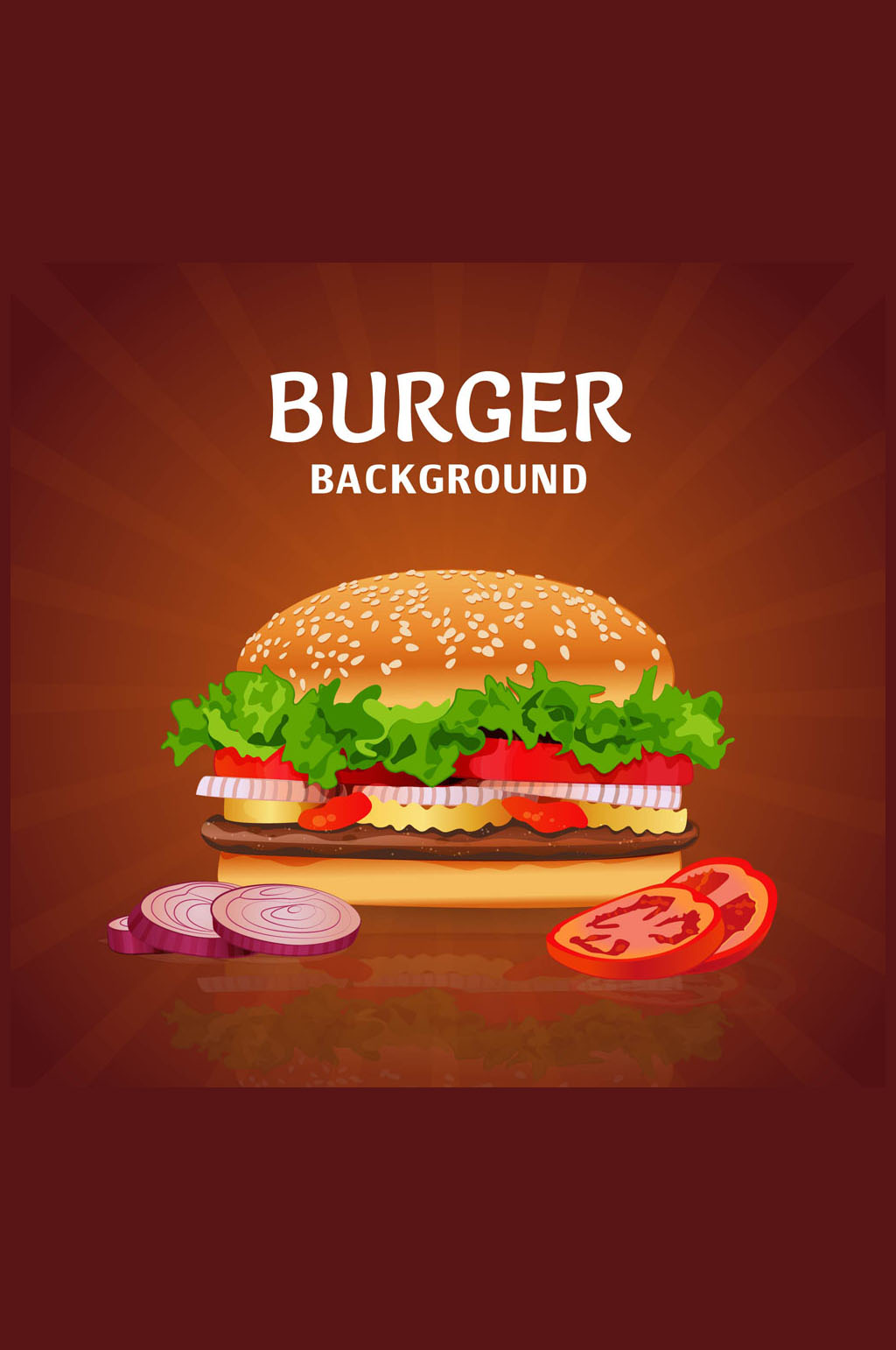 美味汉堡包设计矢量素材