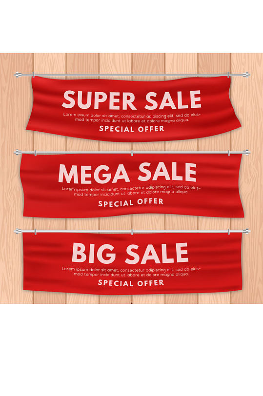 红色促销条幅图片-红色促销条幅设计素材-红色促销条幅模板下载