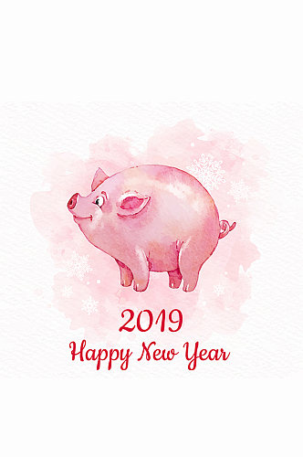 2019年猪年年历设计矢量素材
