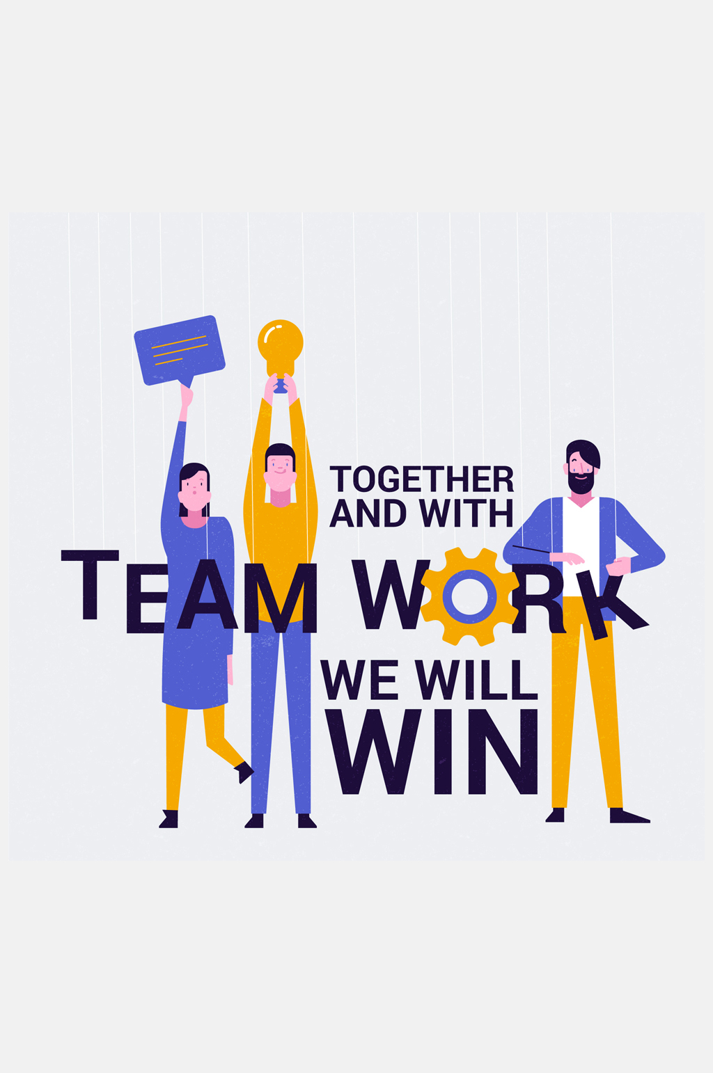 创意时尚团队人物设计矢量素材