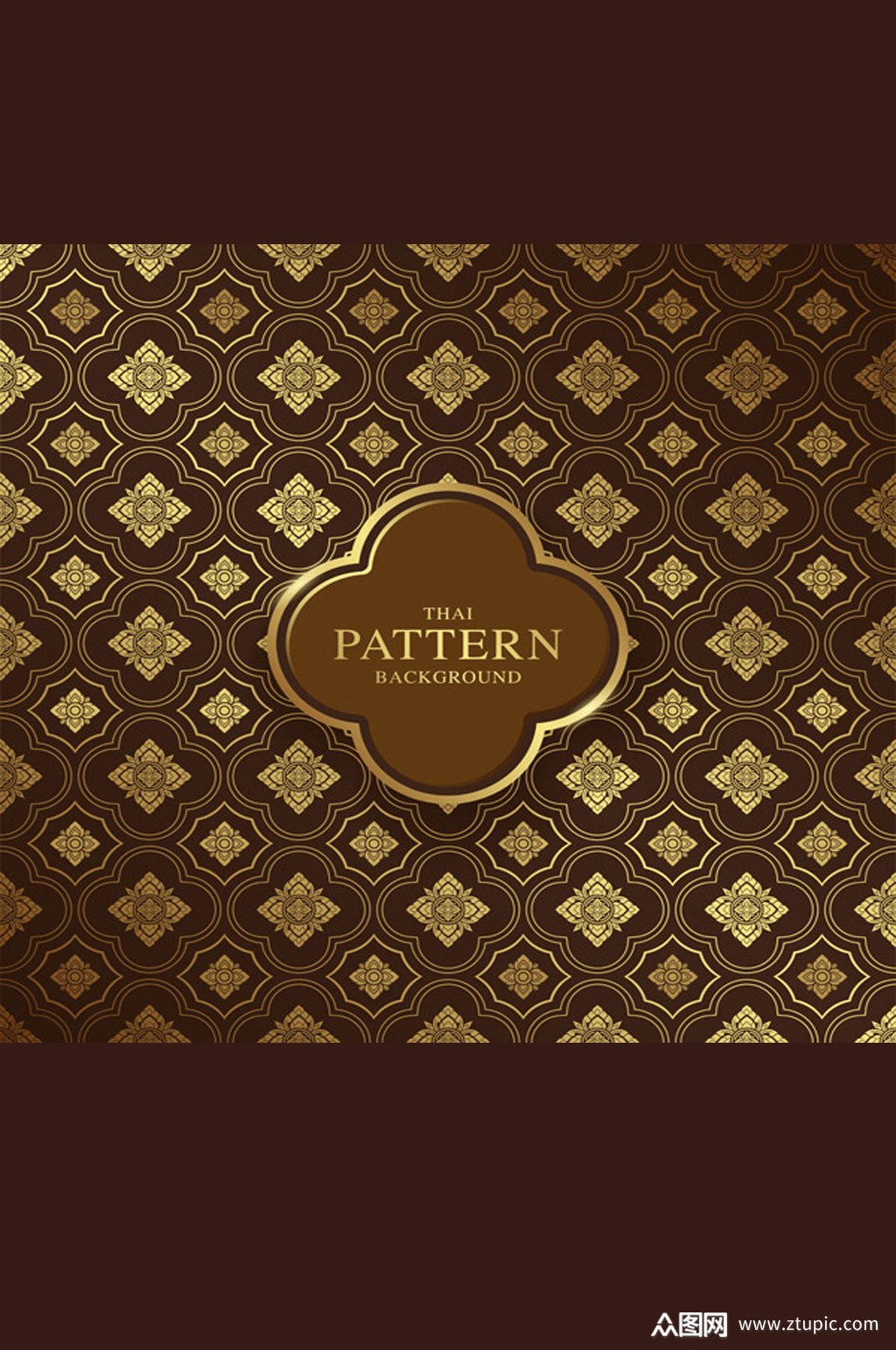 棕色文字英文矢量图