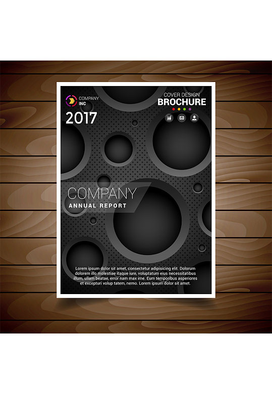 创意设计宣传单矢量素材