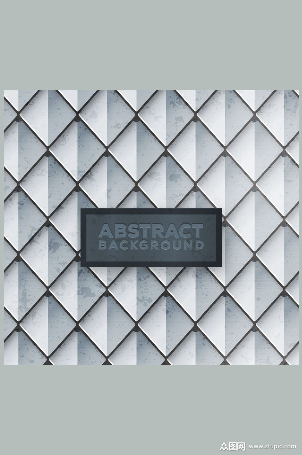 复古质感菱形格纹背景矢量图