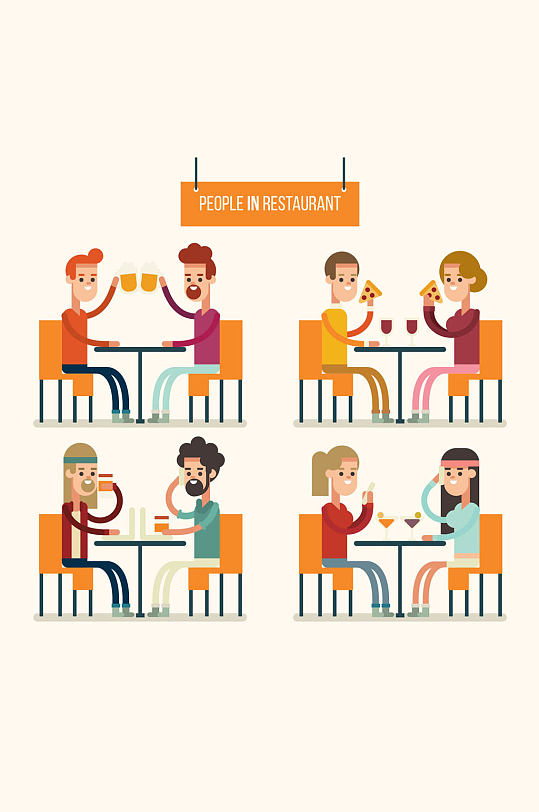 12组创意农夫工作场景矢量图