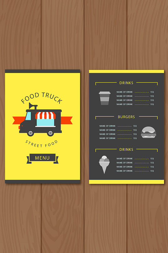 餐车菜单图片-餐车菜单设计素材-餐车菜单模板下载-众图网