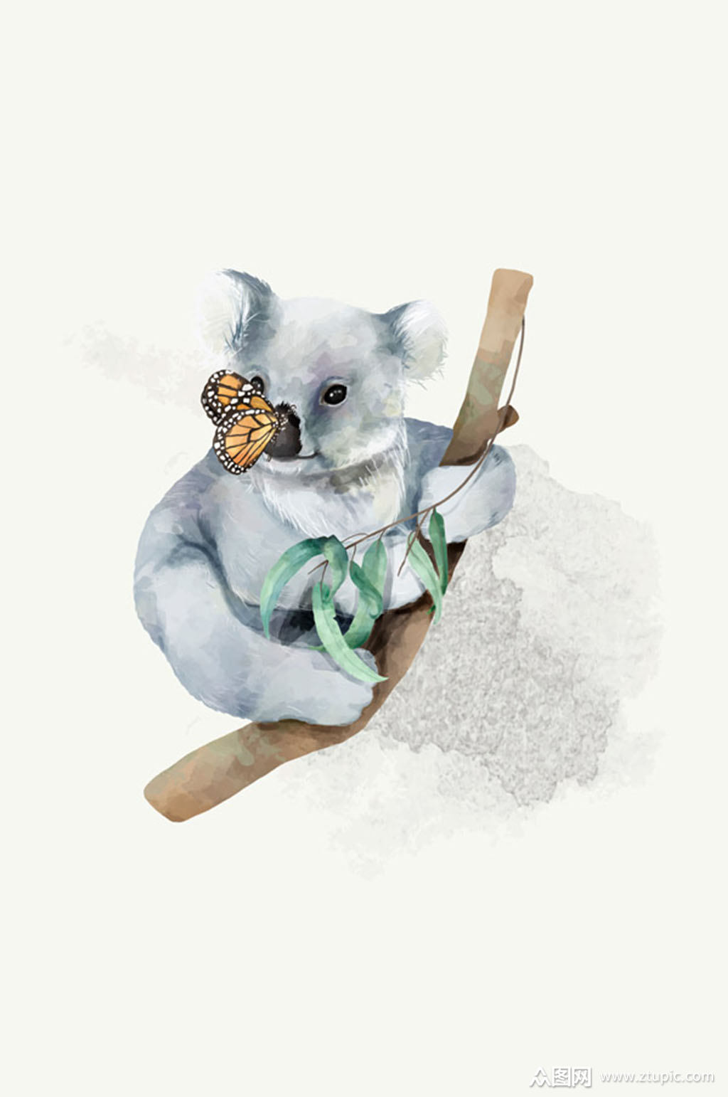 可爱树懒矢量素材