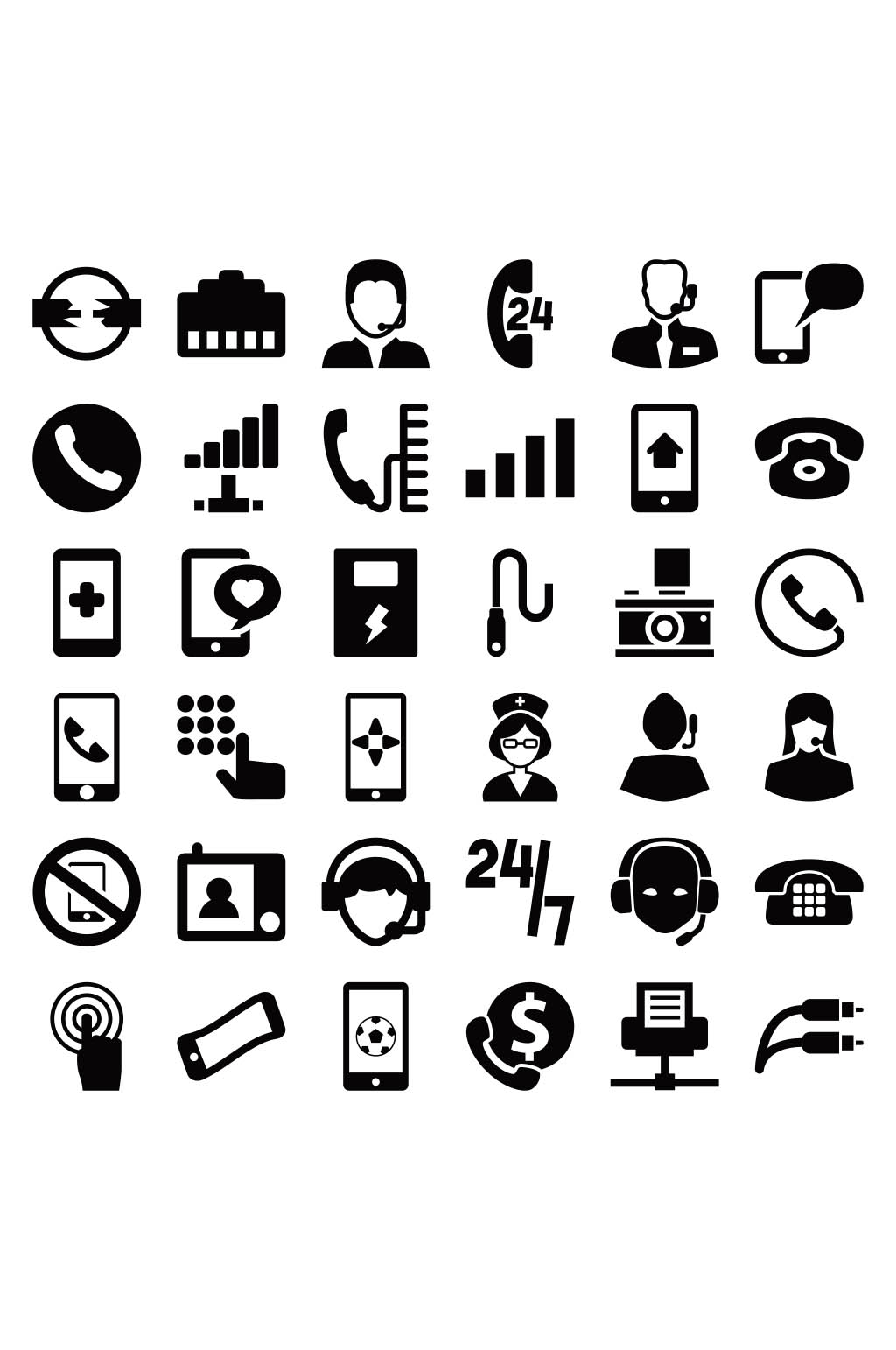 黑白色多款图标矢量素材