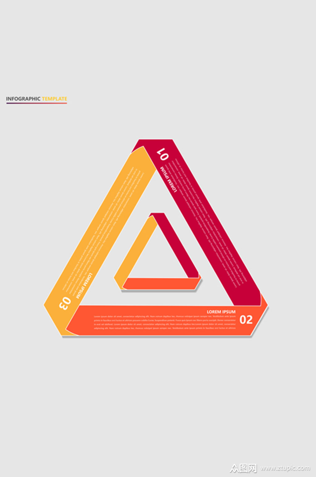 2款渐变三角形矢量素材