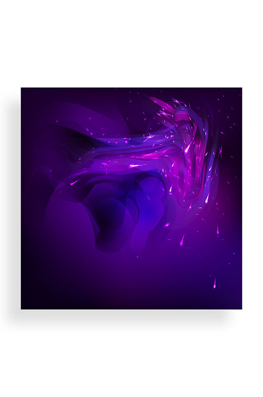 抽象紫色水彩背景矢量素材