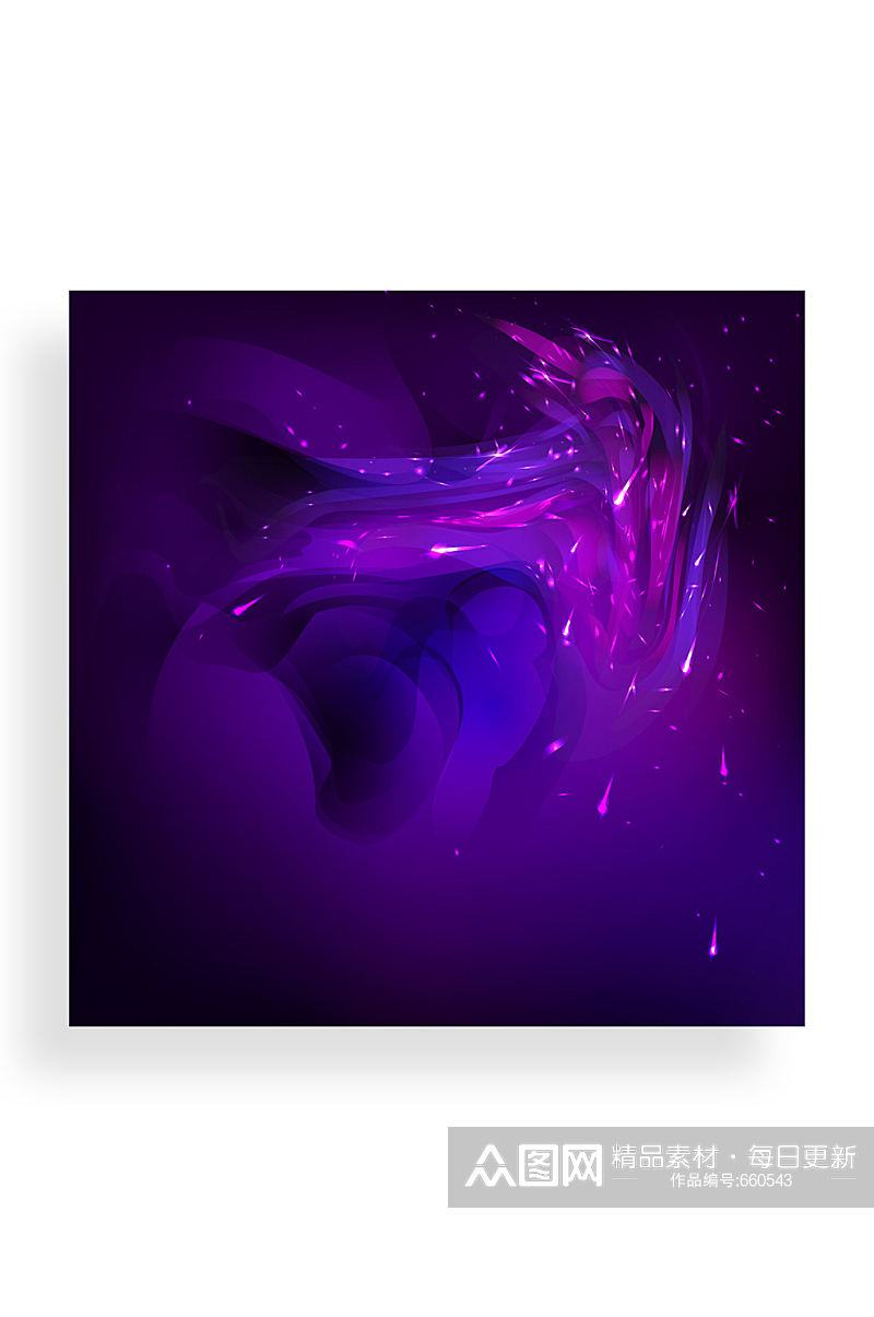 抽象紫色水彩背景矢量素材素材