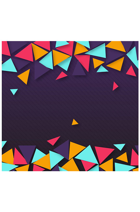 质感彩色三角形背景矢量素材