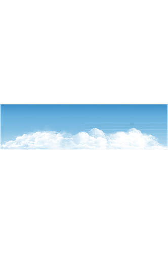 蓝色天空中的云层矢量素材
