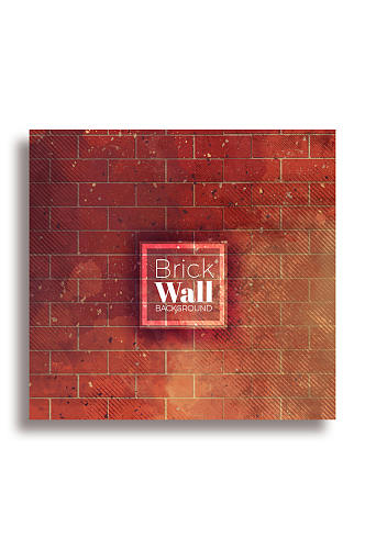 创意砖墙背景矢量素材