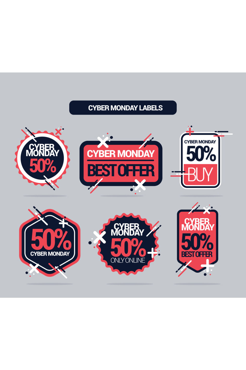 彩色时尚标签精美设计矢量元素素材模板下载-编号709184-众图网