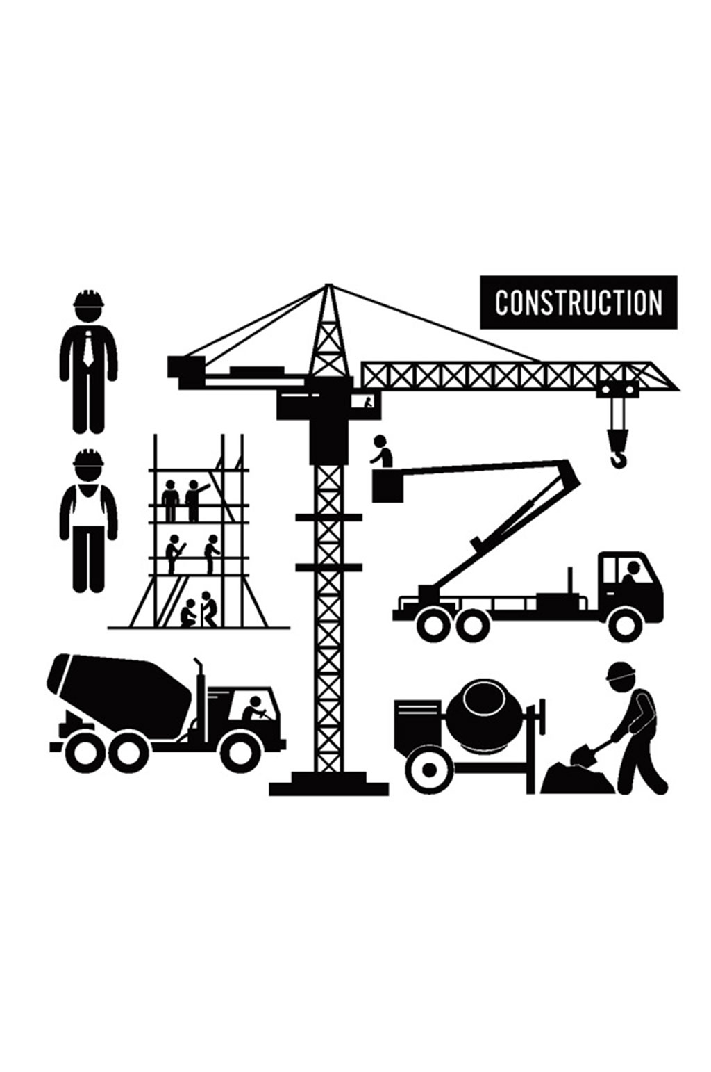 黑白时尚人物精美设计矢量元素素材