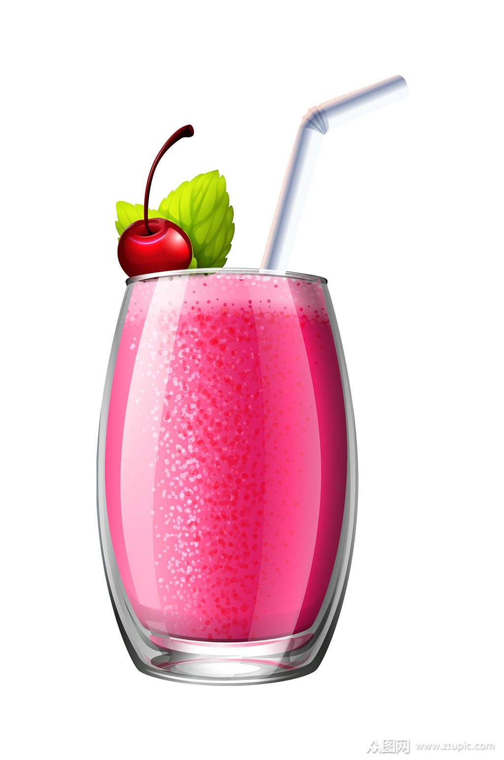 彩色时尚果汁精美设计矢量元素素材