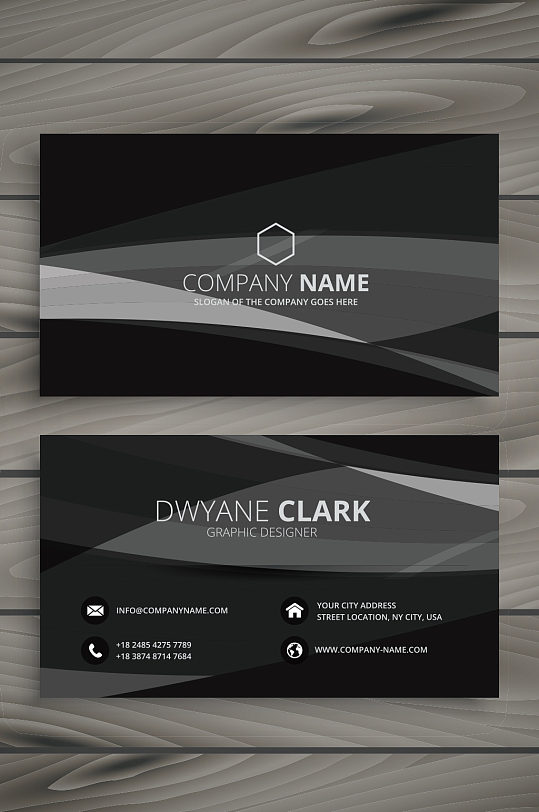 黑色精品名片图片-黑色精品名片设计素材-黑色精品名片模板下载