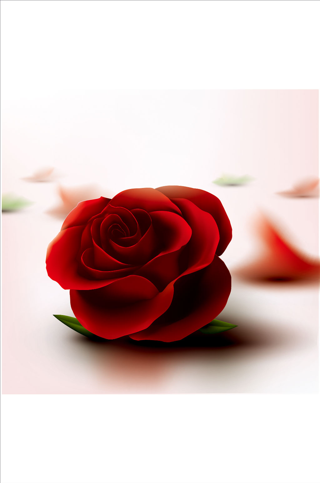 精美玫瑰花花卉矢量素材素材