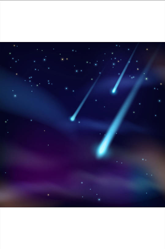 精美辉光拖尾矢量素材