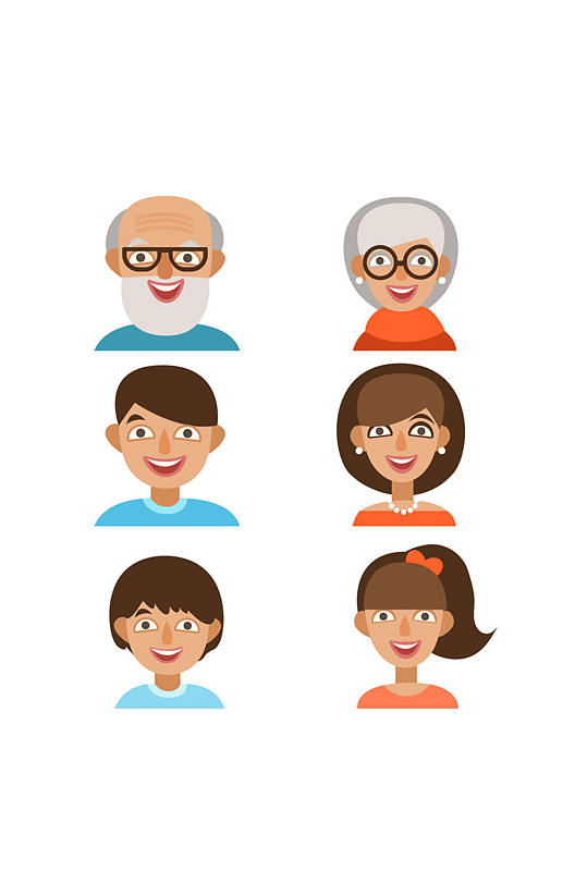 家庭成员矢量图图片-家庭成员矢量图设计素材-家庭成员矢量图模板下载
