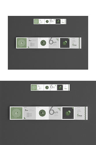 提案神器六折页样机效果图