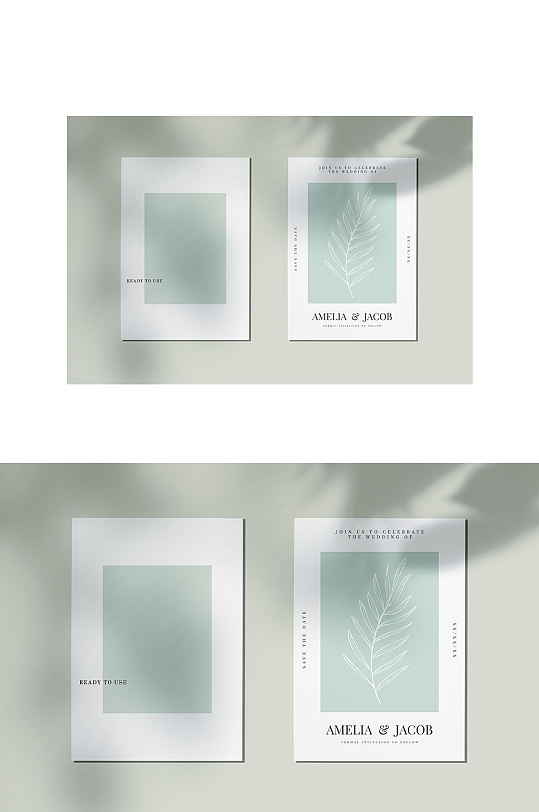 时尚简约宣传单样机展示-众图网