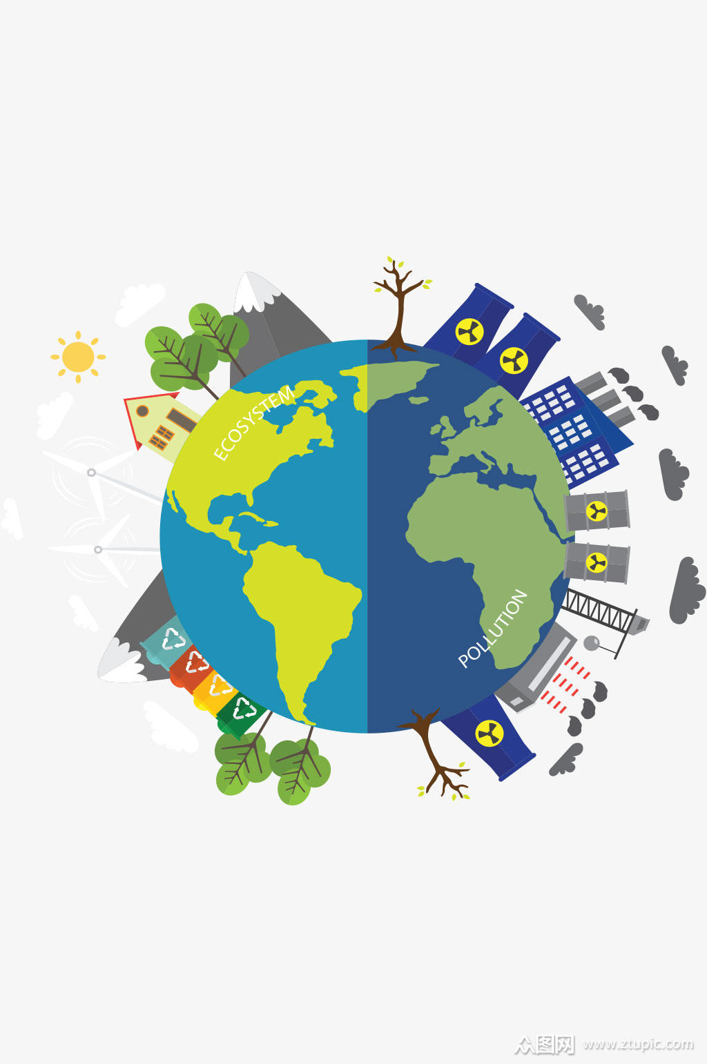 精美地球矢量素材