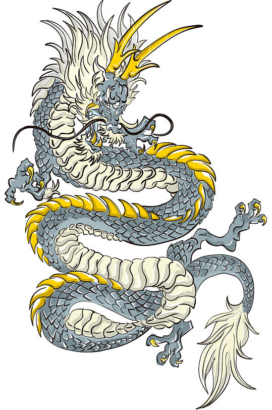 霸气巨龙矢量素材