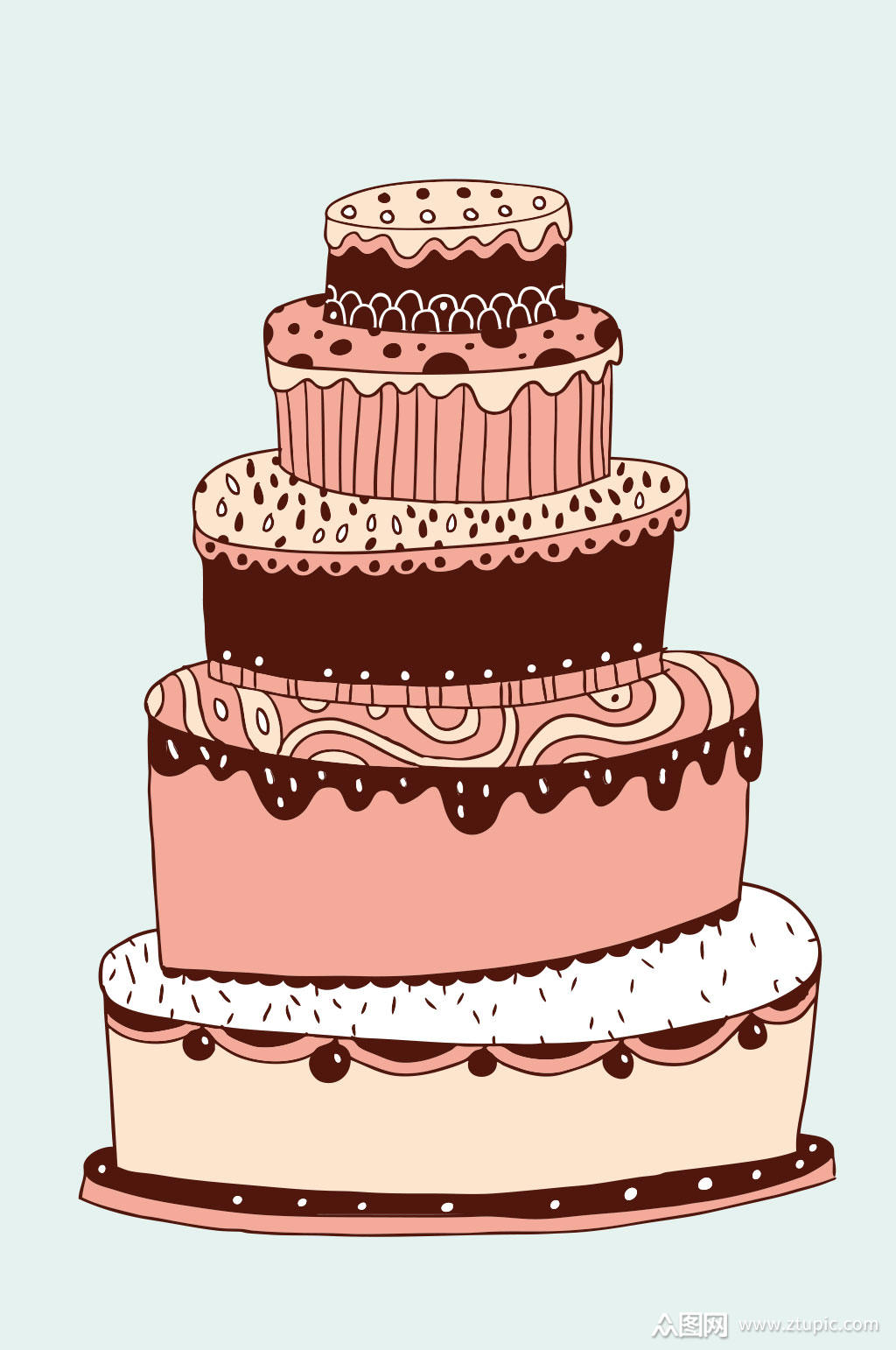 精美蛋糕矢量素材